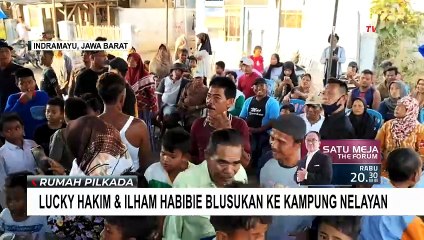 Minta Doa Restu, Lucky Hakim-Ilham Habibie Blusukan ke Kampung Nelayan Kandanghaur