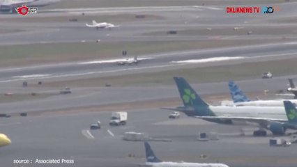 Detik-Detik Pesawat Kecil Mendarat Dengan selamat Hanya Dengan satu Rode Dikerahkan