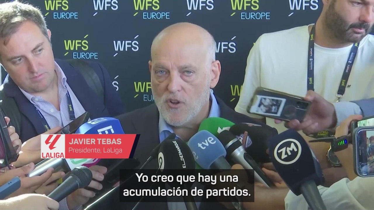 Tebas, sobre la posible huelga de futbolistas: "Creo que Rodri tiene razón"