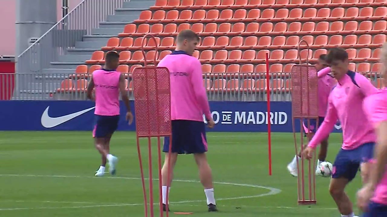 Atletico De Madrid train ahead of UCL visit of RedBull Leipzig