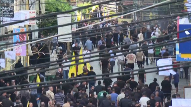 Explosion entendue lors des funérailles de combattants du Hezbollah tués la veille