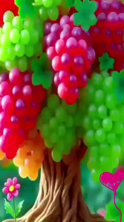 Successful method for growing grape trees from fruit.