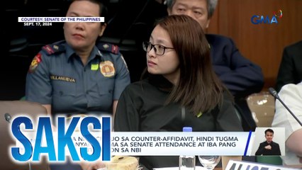 Download Video: Pirma ni Alice Guo sa counter-affidavit, hindi tugma sa kanyang pirma sa senate attendance at iba pang dokumento, ayon sa NBI | Saksi