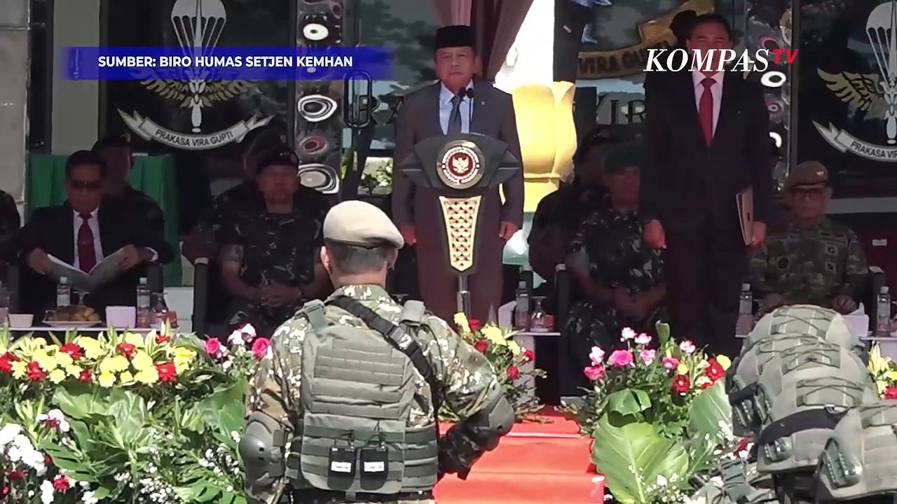 Momen Anggota Komcad Menampilkan Yel-yel hingga Aksi Bela Diri usai Ditetapkan Kemenhan