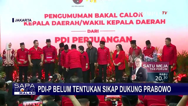 Isyarat PDIP Bakal Dukung Pemerintahan Prabowo, Politisi PDIP: Sikap Ditentukan di Kongres 2025