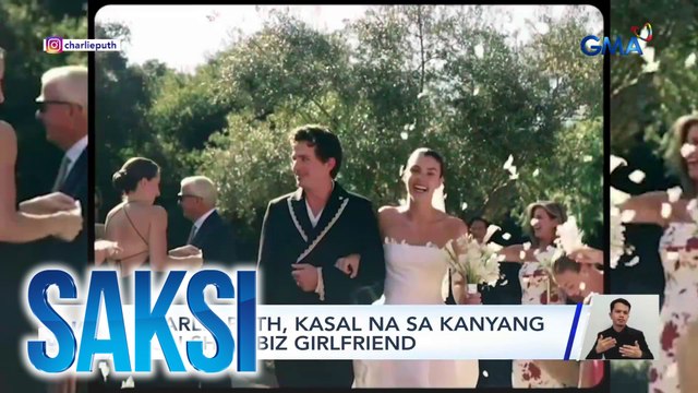 Charlie Puth, kasal na sa kanyang non-showbiz girlfriend | Saksi