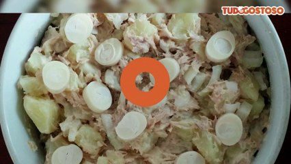 Salada de batata com atum
