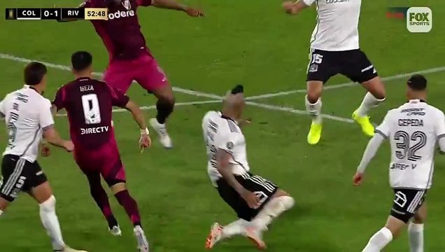 La jugada de Borja que debió ser sancionada con roja