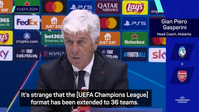 Gasperini finds new Champions League format 'strange'