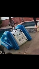 Never underestimate a sibling rivalry... Or a complete lack of balance @kidsgettinghurt