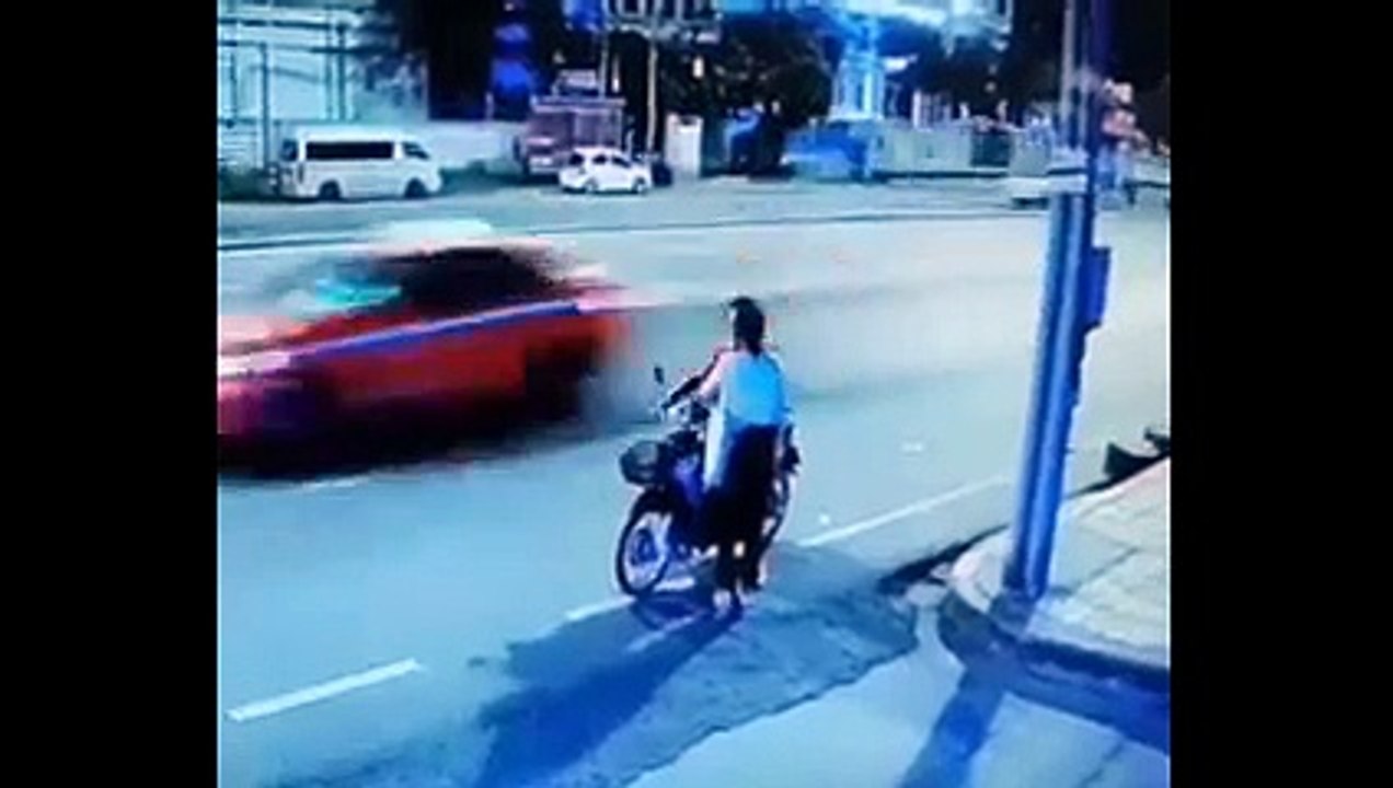 Cámara capta accidente vial