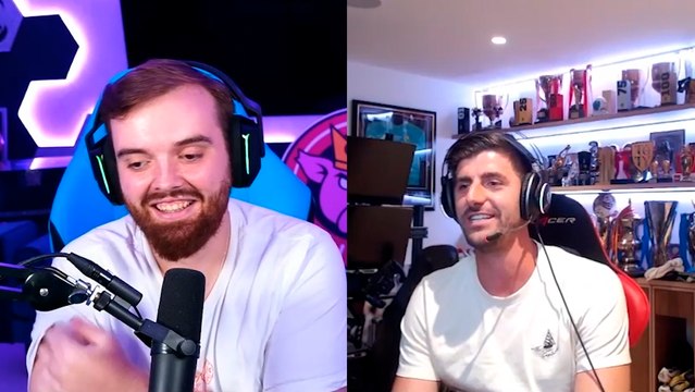 Courtois elige el mejor 11 en la historia del futbol durante transmisión con Ibai Llanos... ¿están Messi y Cristiano?