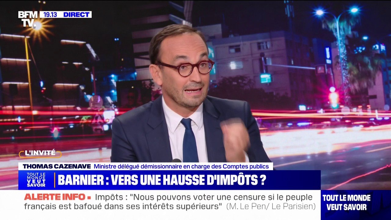 Thomas Cazenave, ministre délégué démissionnaire aux Comptes publics: "L'ISF n'est pas du tout la bonne réponse"