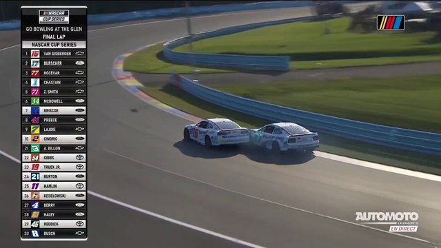 NASCAR Cup 2024 Watkins Glen Race Amazing Finish Van Gisbergen Buescher Win