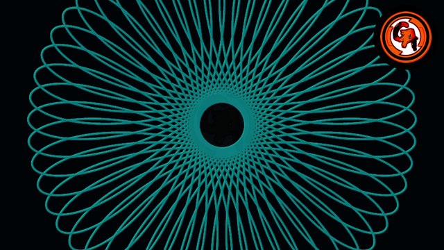 (VIDEO #0040) ️️ DIBUJANDO un hermoso diseño con marcadores de colores y un espirógrafo.