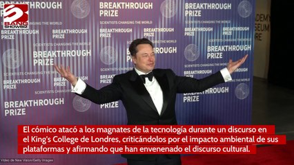 Mark Zuckerberg y Elon Musk calificados de 'los peores contaminadores de la historia de la humanidad', según Stephen Fry
