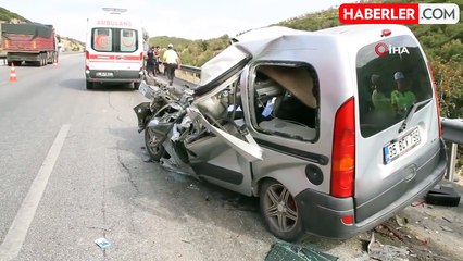 Manisa'da Tırla Çarpışan Hafif Ticari Araçta Sürücü Hayatını Kaybetti