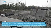 El ejército ucranio reporta 34 invasiones rusas en Donetsk