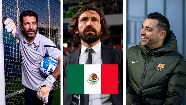 Andrea Pirlo, Gianlugi Buffon y Xavi llegan a Monterrey para juego de leyendas de FIFA