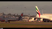 STUNNING EMIRATES A380 Take Off!