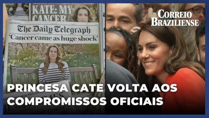 Princesa Cate voltou aos compromissos oficiais