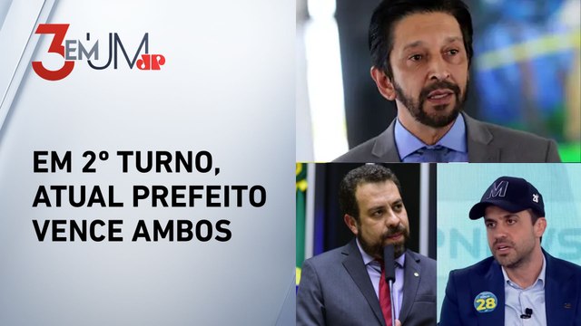 Eleições em SP: Nunes lidera com 24% das intenções de voto, Boulos 23% e Marçal 20%, segundo Quaest