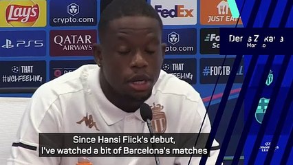 Monaco must be 'near perfect' to upset Barcelona - Zakaria