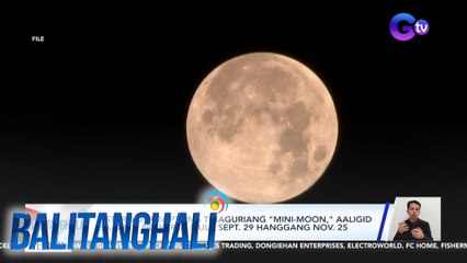 Asteroid 2024 PT5 na tinaguriang "mini-moon," aaligid sa orbit ng Earth mula Sept/ 29 hanggang Nov. 25 | Balitanghali