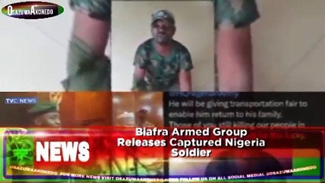 Biafra Armed Group Releases Captured Nigeria Soldier ~ OsazuwaAkonedo
