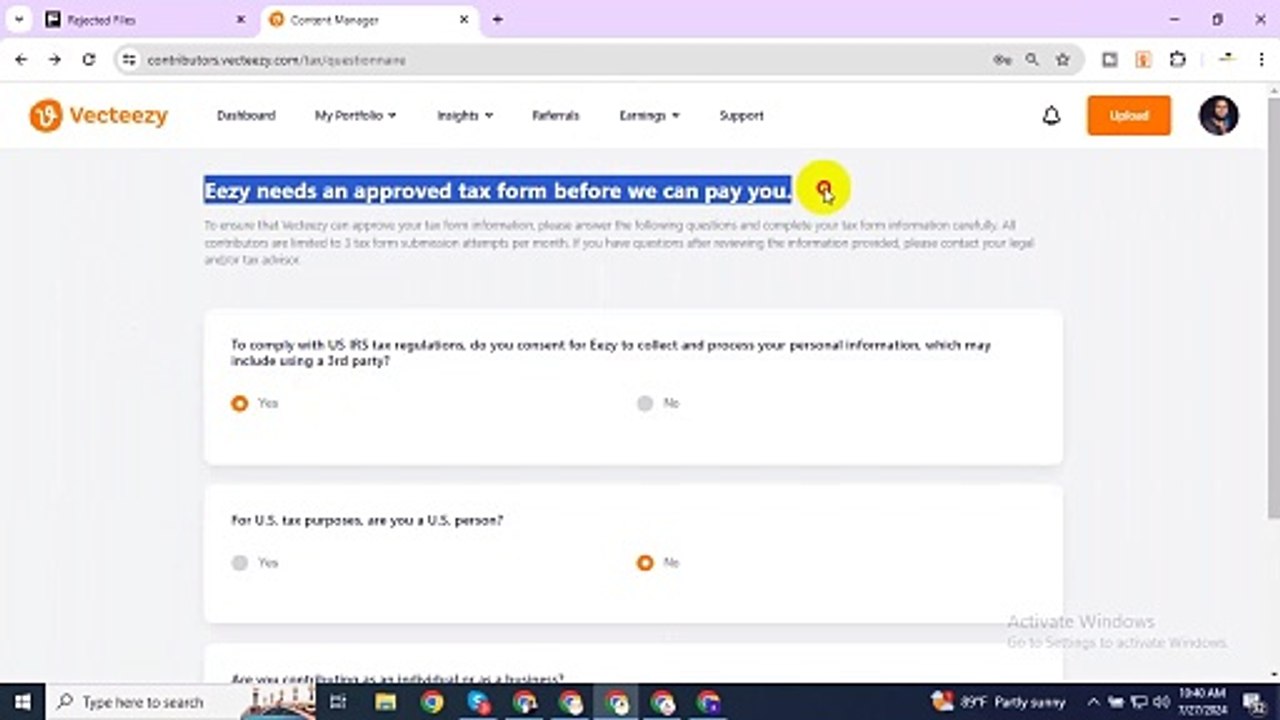 Tax Info Statu,  Pending Review ,My Fiverr Account Under Review and Restricted
