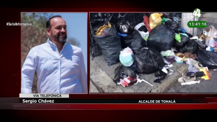 El alcalde de Tonalá, Sergio Chávez, explica que pide trabajar en el Siapa de la basura