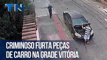 Criminoso furta peças de carro na Grade Vitória