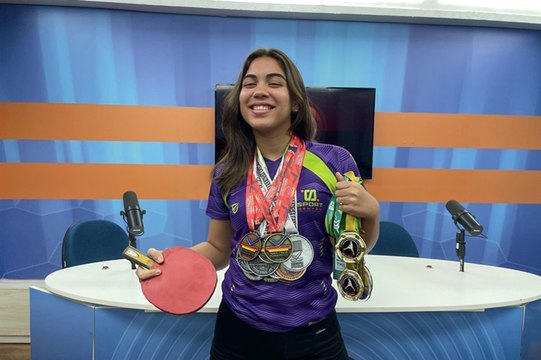 Atleta cajazeirense com apenas 16 anos é destaque na Paraíba e Nordeste no Tênis de Mesa