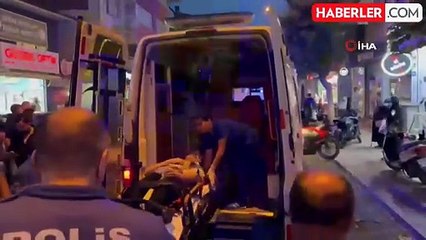 Motosikletin çarptığı yaya hastaneye kaldırıldı