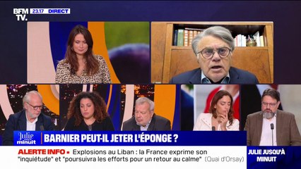 Michel Barnier "est parfaitement capable de claquer la porte au nez d'Emmanuel Macron", assure Gilbert Collard (ancien député européen)