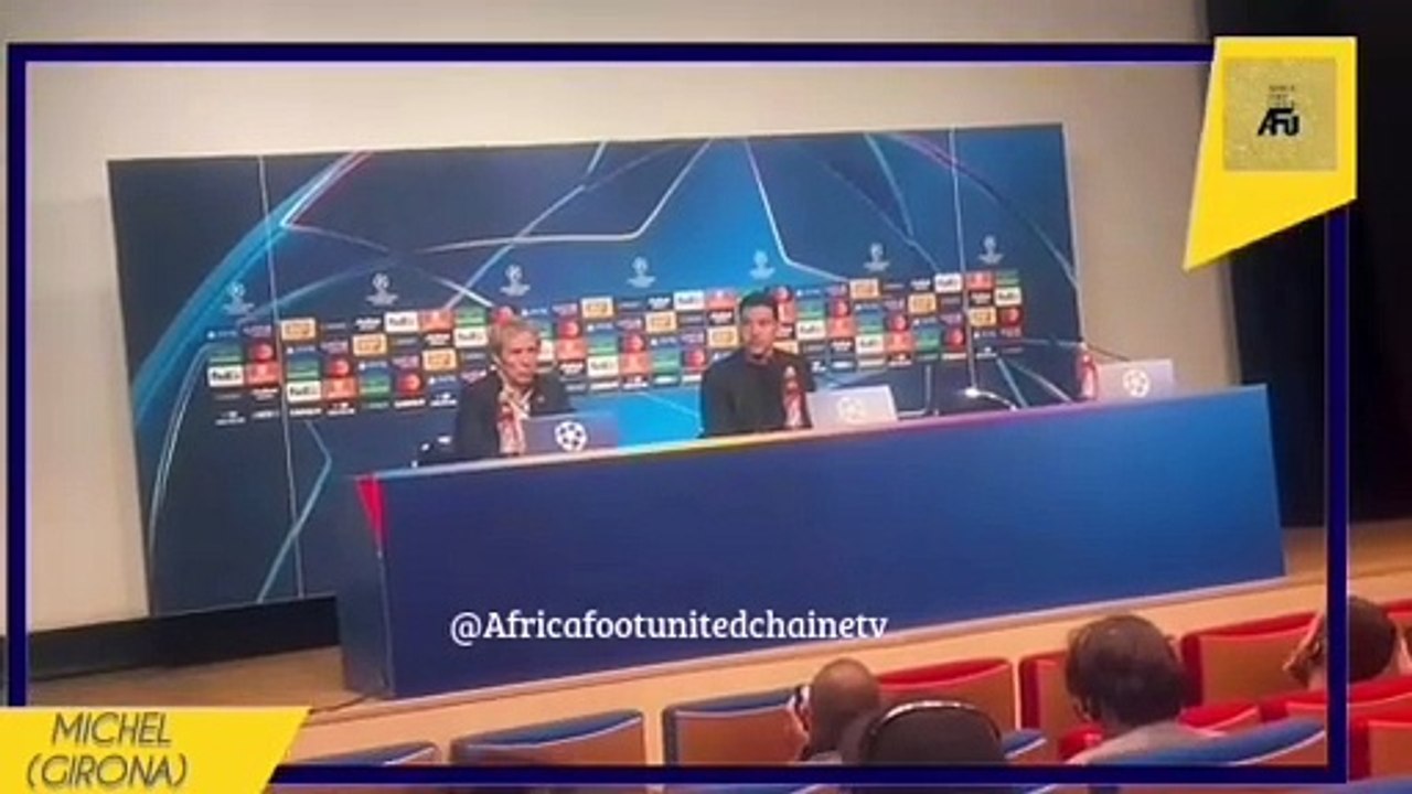 #LDC UEFA  : MICHEL,l’entraîneur du FC Girona ⚪ parle d’un « résultat cruel. Le dénouement ne reflète pas la physionomie de la rencontre… »