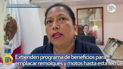 Extienden programa de beneficios para emplacar remolques y motos en Coatzacoalcos hasta esta fecha