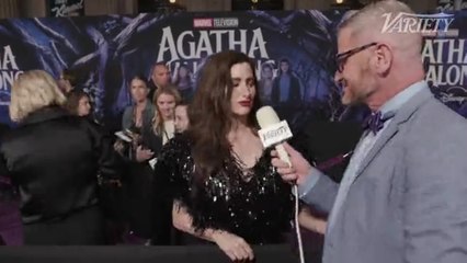 Kathryn Hahn - Full Interview at 'Agatha All Along' Premiere