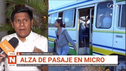 Concejo municipal sobre el alza del pasaje en micros