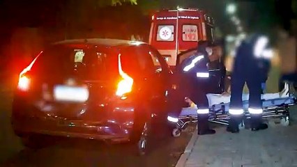 Mulher fica ferida em acidente no Maria Luiza