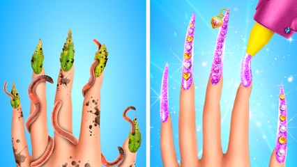 Les problèmes fous d'une vampire avec de longs ongles ! Les luttes hilarantes de la beauté