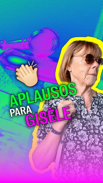 Así recibieron a Gisèle Pelicot afuera de un tribunal en Francia