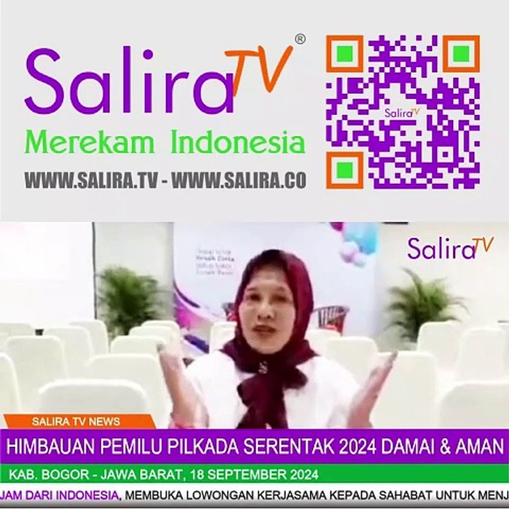 Himbauan Pemilu Damai dan Aman Pada Pilkada Serentak 2024 dari Wiwien - Sekretaris POKDAR Sub Ciriung Kelurahan Ciriung Bogor