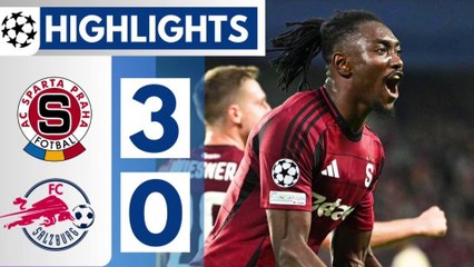 Sparta praha vs salzburg 3-0 | sparta praha salzburg Highlights UEFA Champions League 24/25