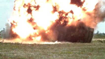 Russian advank ance tdestroyed in Kursk region by Ukrainian forces.