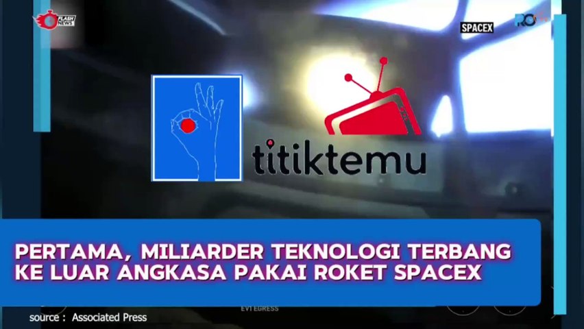 Pertama, Miliarder Teknologi Terbang ke Luar Angkasa Pakai Roket SpaceX