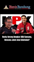 Rocky Gerung Bongkar Alibi Kaesang, Rencana Jahat atau Kebetulan?