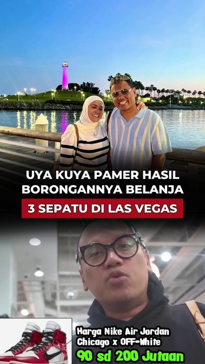 UYA KUYA PAMER HASIL BORONGANYA BELANJA 3 SEPATU DI LAS VEGAS