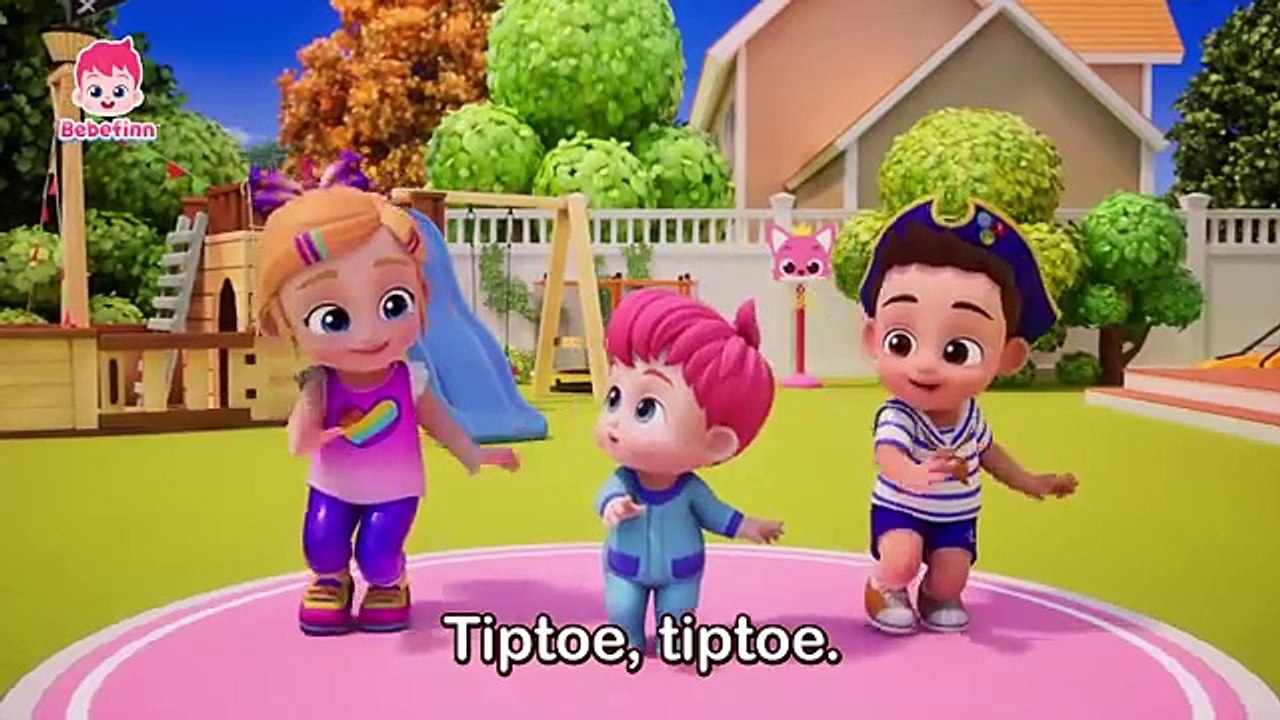 bebefin walking walking nursery rhyme
