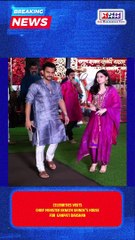 CELEBRITIES VISITS CHIEF MINISTER EKNATH SHINDE'S HOUSE FOR  GANPATI DARSHAN